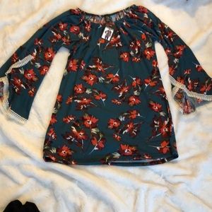 Long Sleeve Floral Tunic